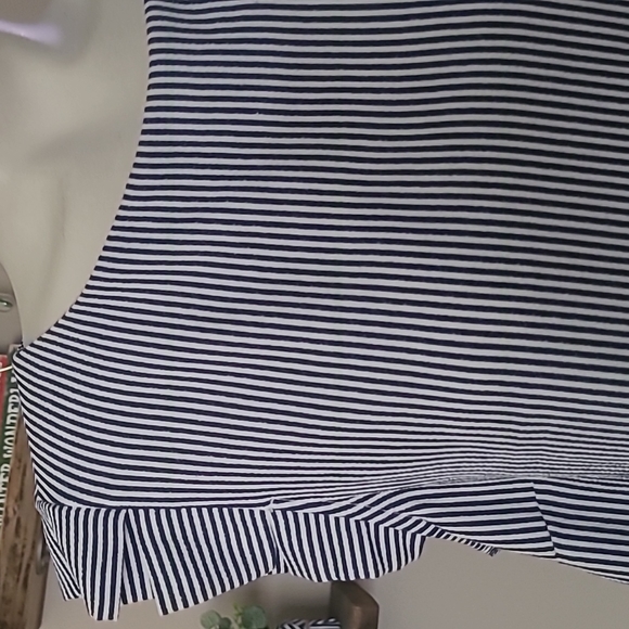 Blue and White Striped Tank - Picture 2 of 6